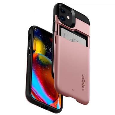 Spigen iPhone 12/iPhone 12 Pro Deksel Slim Armor CS Rosegull