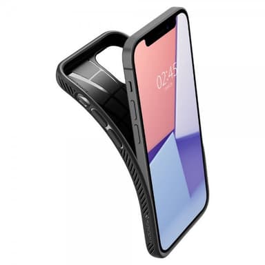Spigen iPhone 12 Mini Deksel Liquid Air Matte Black