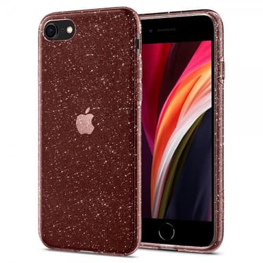 Spigen iPhone 7/8/SE Deksel Liquid Crystal Glitter Rose Quartz