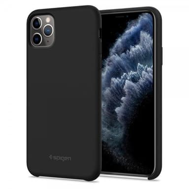 Spigen iPhone 11 Pro Max Deksel Silikoni Fit Svart