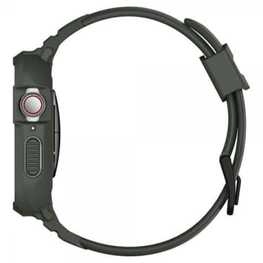 Spigen Apple Watch 44/45mm Deksel med Armbånd Rugged Armor Pro Military Green