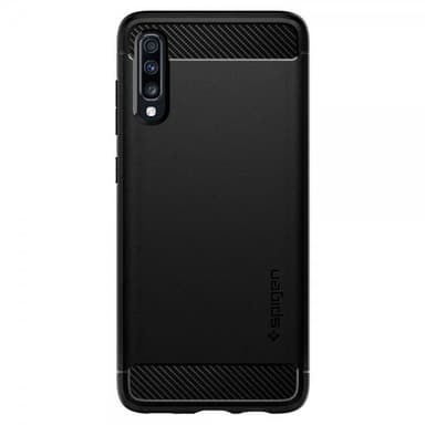 Spigen Samsung Galaxy A70 Deksel Rugged Armor Matte Black