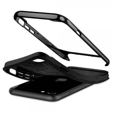 Spigen iPhone 7/8/SE Deksel Neo Hybrid Herringbone Shiny Black