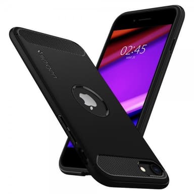 Spigen iPhone 7/8/SE Deksel Rugged Armor Matte Black
