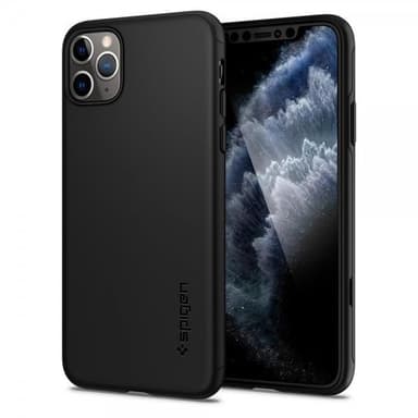 Spigen iPhone 11 Pro Deksel med Skjermbeskytter Thin Fit 360 Svart