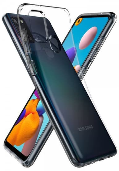 Spigen Samsung Galaxy A21s Deksel Liquid Crystal Crystal Clear