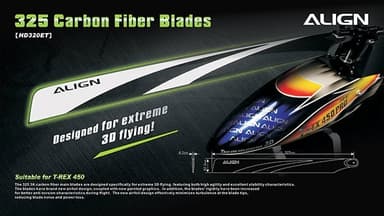 HD320ET 325D 3G Carbon Fiber Blades