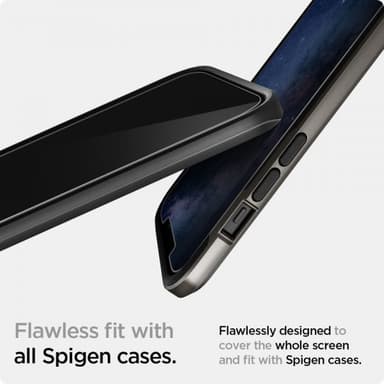 Spigen iPhone 12 Mini Skjermbeskytter GLAS.tR EZ Fit Privacy 2-pakning