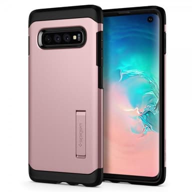 Spigen Samsung Galaxy S10 Deksel Tough Armor Rosegull