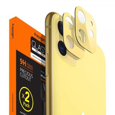 Spigen iPhone 11 Linsebeskyttelse GLAS.tR Gul