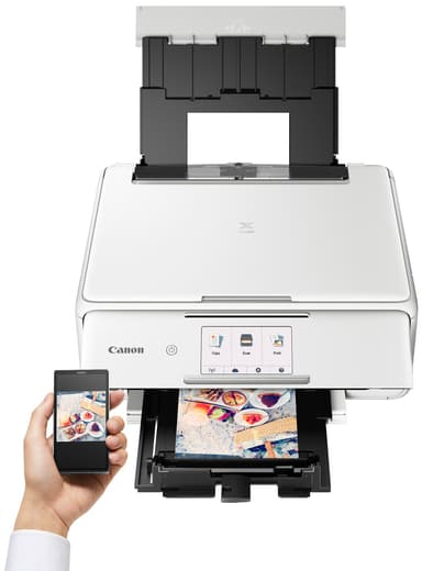 Canon Pixma TS8151 AIO inkjet-skriver (hvit)