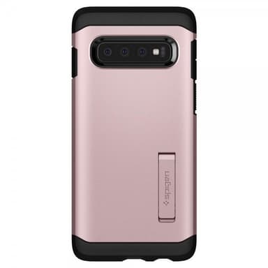 Spigen Samsung Galaxy S10 Deksel Tough Armor Rosegull