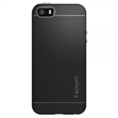 Spigen Neo Hybrid Deksel till iPhone 5 / 5S / SE Satin Sølv
