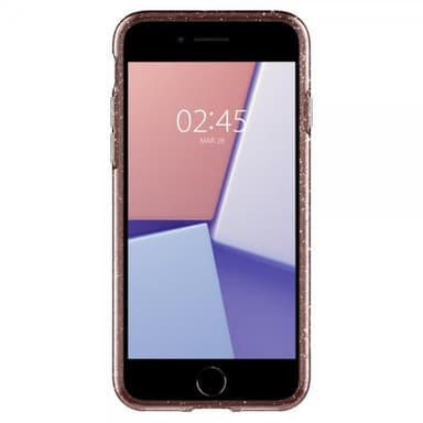 Spigen iPhone 7/8/SE Deksel Liquid Crystal Glitter Rose Quartz