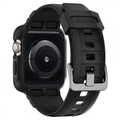 Spigen Apple Watch 44/45mm Deksel med Armbånd Rugged Armor Pro Svart