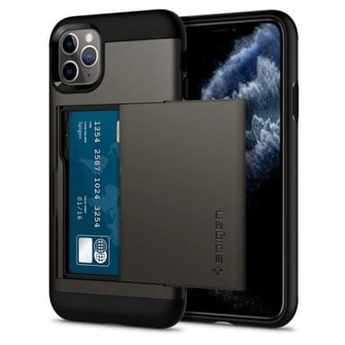 Spigen iPhone 11 Pro Deksel Slim Armor CS Gunmetal