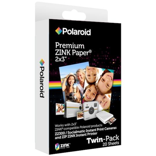 Polaroid ZINK fotopapir 2x3" (2x 10 ark)