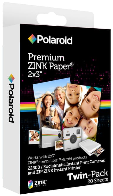 Polaroid ZINK fotopapir 2x3" (2x 10 ark)