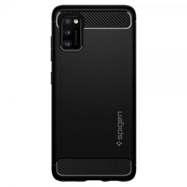 Spigen Samsung Galaxy A41 Deksel Rugged Armor Matte Black
