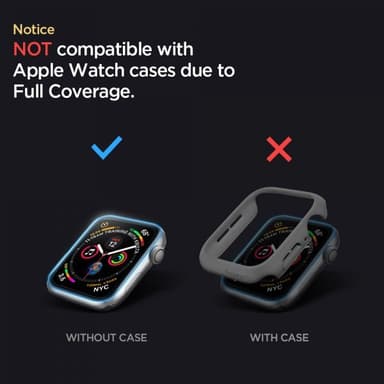 Spigen Apple Watch 44mm Skjermbeskytter ProFlex EZ Fit Full Size 2-pakning