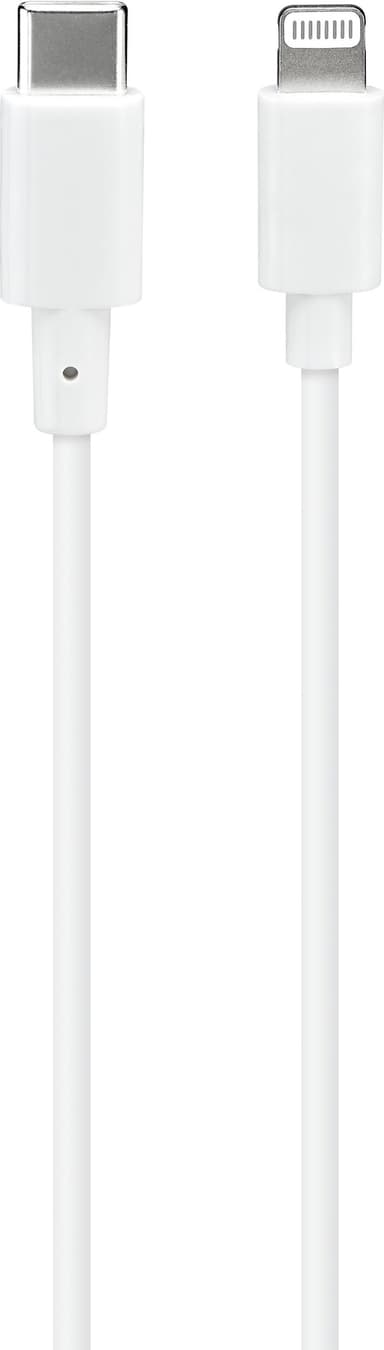 Sandstrøm USB-C til Lightning-kabel 3m (hvit)