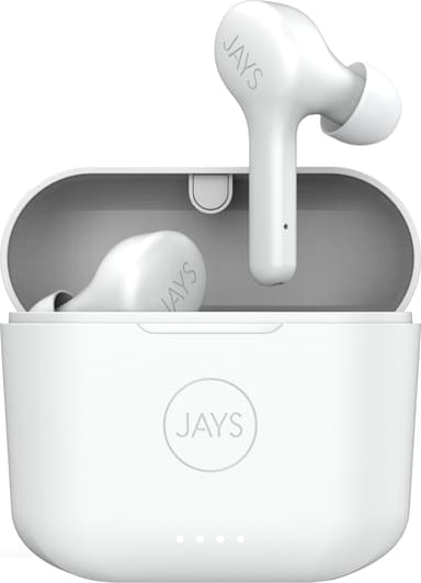 Jays f-Five helt trådløse in-ear hodetelefoner (hvit)