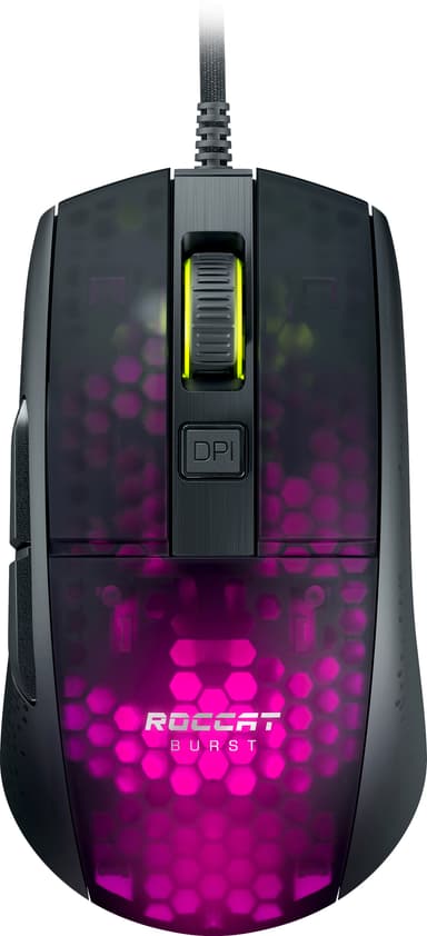 Roccat Burst Pro Optical RGB kablet gamingmus (sort)