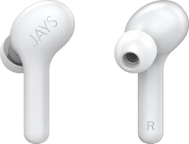 Jays f-Five helt trådløse in-ear hodetelefoner (hvit)