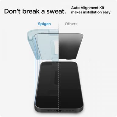 Spigen iPhone 12 Mini Skjermbeskytter GLAS.tR EZ Fit Privacy 2-pakning