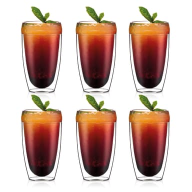 6 stk tumblerglass med doble vegger Bodum PAVINA OUTDOOR