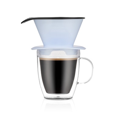 Filterholder og kopp med doble vegger Bodum POUR OVER Elkjøp