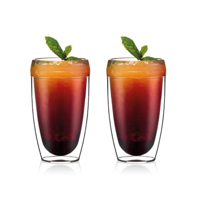 2 stk tumblerglass med doble vegger Bodum PAVINA OUTDOOR