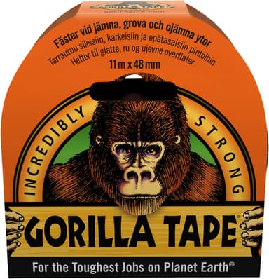 Gorilla Glue tape, sort, 11 m × 48 mm
