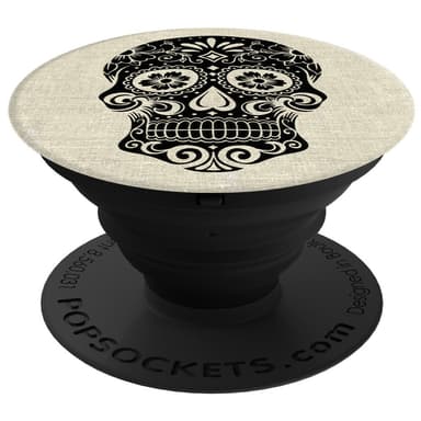 PopSockets mobilgrep (Sugarskull on linen)
