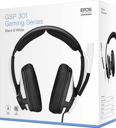 EPOS | Sennheiser GSP 301 gaming headset (hvit)