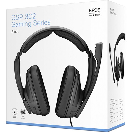EPOS | Sennheiser GSP 302 gaming headset (sort)