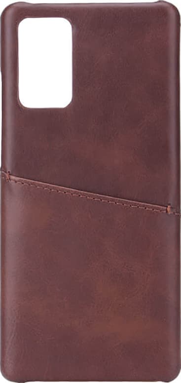 Onsala Samsung Galaxy Note 20 skinndeksel med kortlomme (brun)