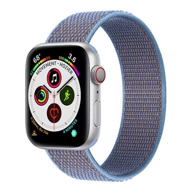 Apple Watch 5 (44mm) Nylon armbånd - Cerulean