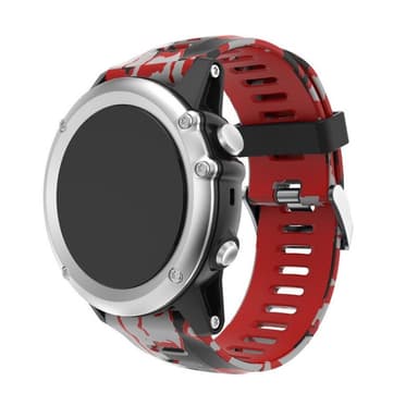 Camo armbånd Garmin Fenix Fenix 3 / 5X / 5X Plus - Rød