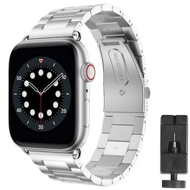 Armbånd Rustfritt stål Apple Watch 6 (40mm) - Sølv