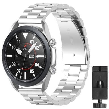 Armbånd i rustfritt stål Samsung Galaxy Watch 3 (45mm) - Sølv