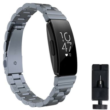 Rustfritt stål armbånd FITBIT Inspire / Inspire HR - Grå