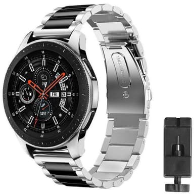 Armbånd rustfritt stål Samsung Galaxy Watch 46mm - Sv / sølv
