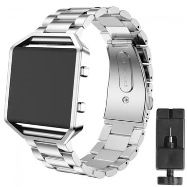 Armbånd Rustfri stål Fitbit Blaze - Sølv