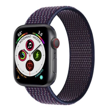 Apple Watch 5 (44mm) Nylon armbånd - Indigo