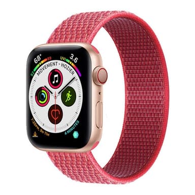 Apple Watch 5 (40mm) Nylon armbånd - Hibiskus
