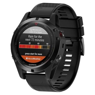 Sport armbånd Garmin Fenix 3 / 5X / 5X Plus - Svart