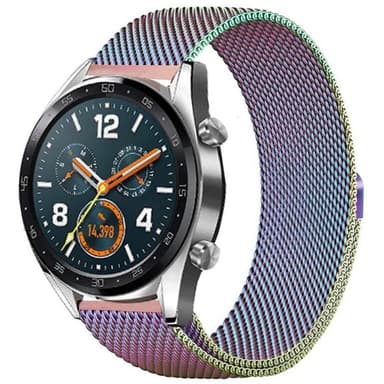 Milanese RSF stål Huawei Watch GT / Magic / TicWatch Pro - Rainbow
