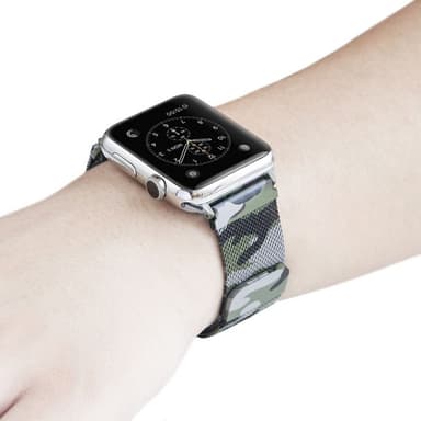 Apple Watch 4 (44) Armbånd Milanese Camo - Grønn
