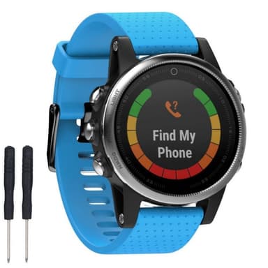Sport armbånd Garmin Fenix 5S - Lyseblå